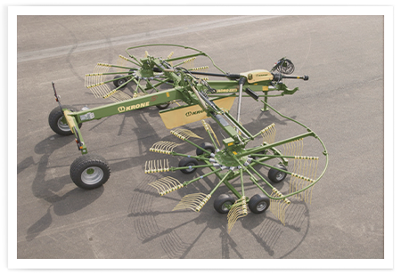 KRONE SWADRO TC 880P TWIN ROTOR CENTRE DELIVERY RAKES - Ongmac Trading Pty Ltd